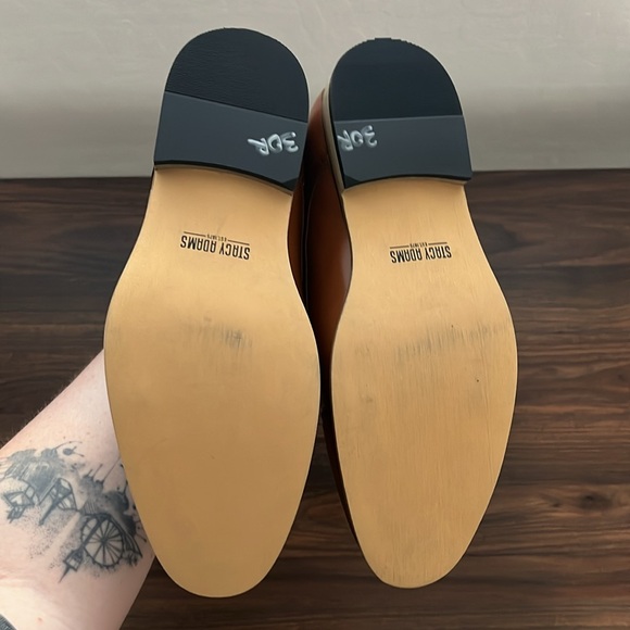 Stacy Adams 6M Dickinson Lace Up Oxfords Men's Dress Workwear Fancy Cognac Shoes - Picture 5 of 7